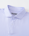 Elevation Polo Purple Houndstooth - Purple