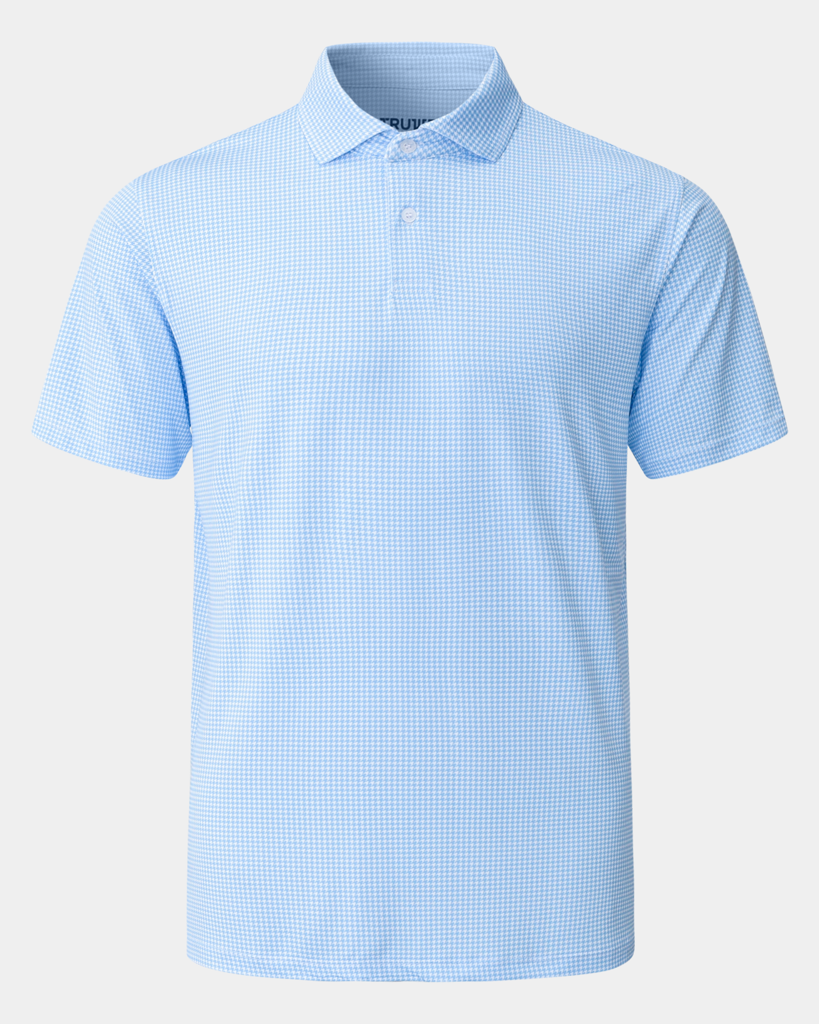 Elevation Polo Blue Houndstooth
