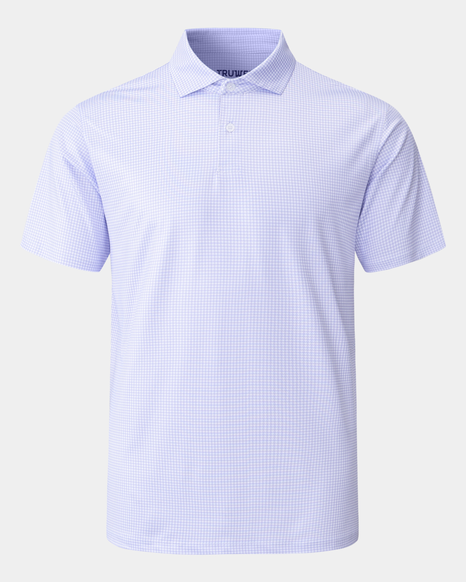 Elevation Polo Purple Houndstooth