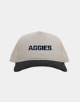 USU Cream Black Cord Brim Fade Hat
