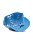 Powder Blue Corduroy Cougar Y Rope Hat