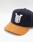 BYU Stacked Navy & Tan Suede Brim Fade Hat