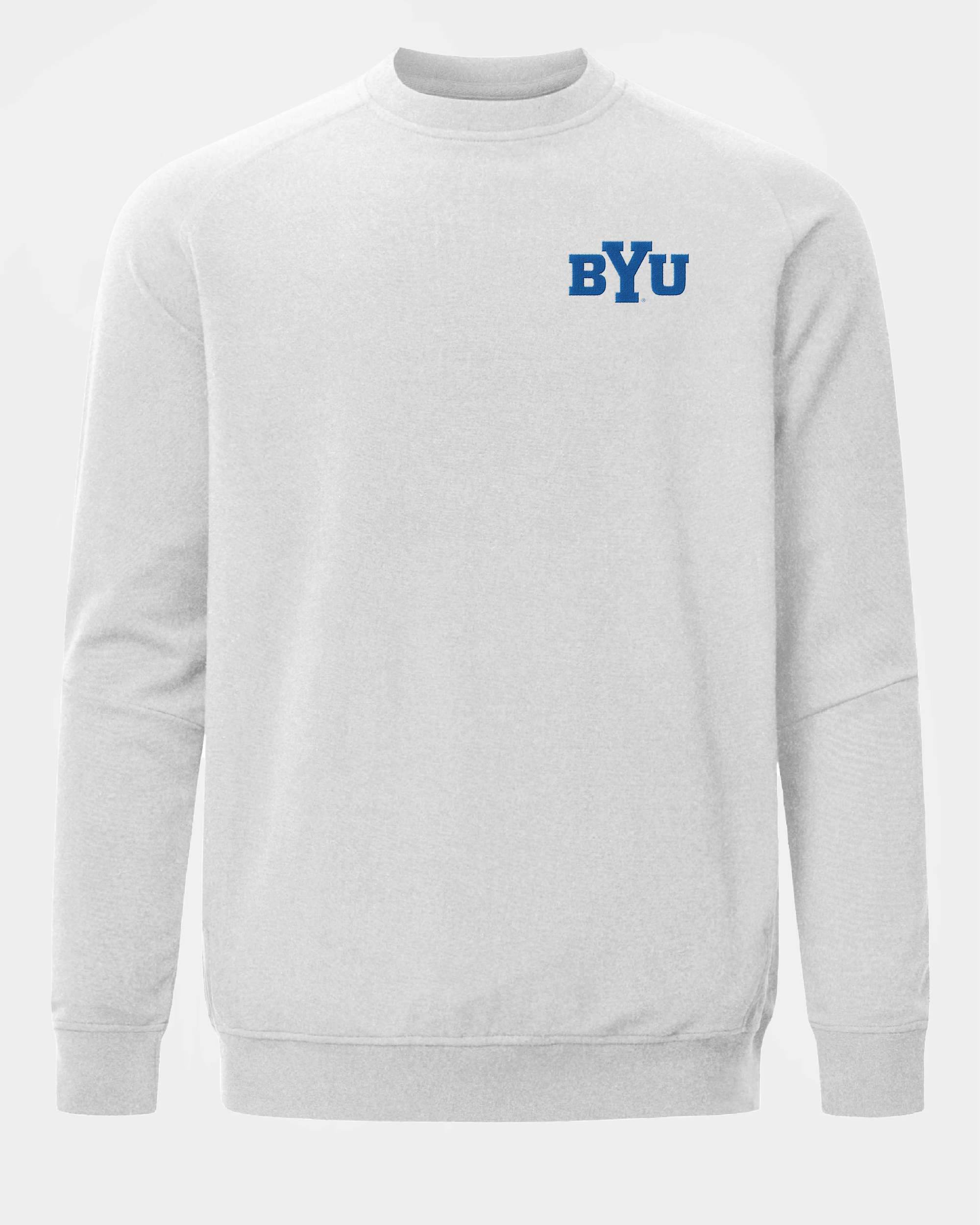 BYU Meridian Heather Grey Crewneck