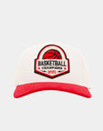Basketball Patch Fade Hat Cream & Red Corduroy