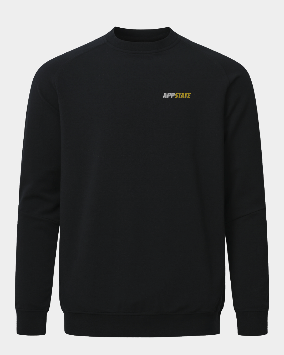 App State Meridian Black Crewneck