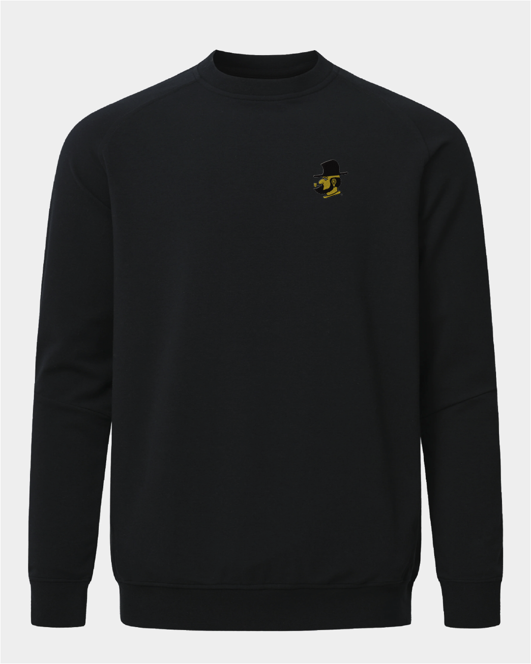 App State Meridian Black Crewneck