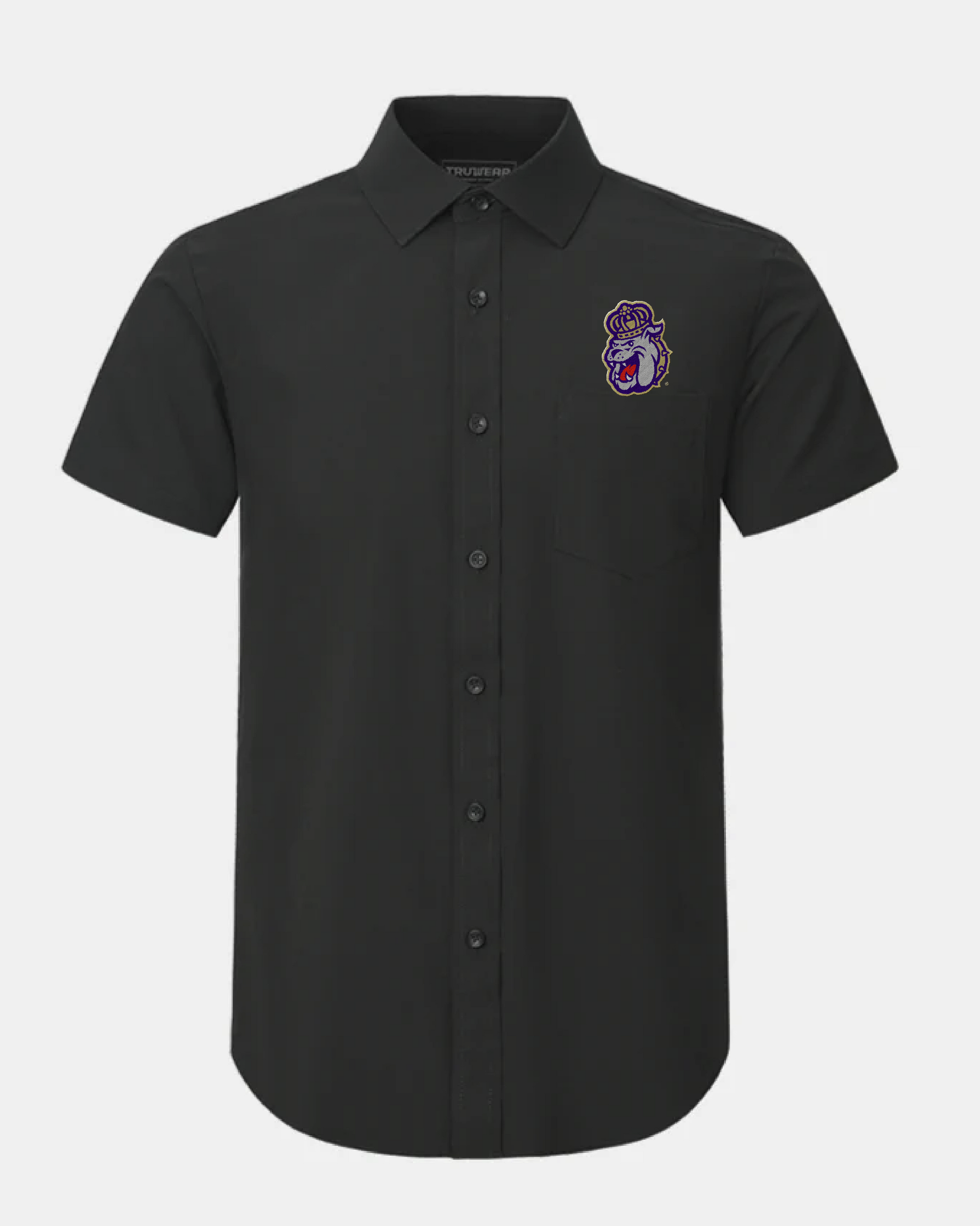 James Madison Phenom Classic Black Short Sleeve Dress Shirt
