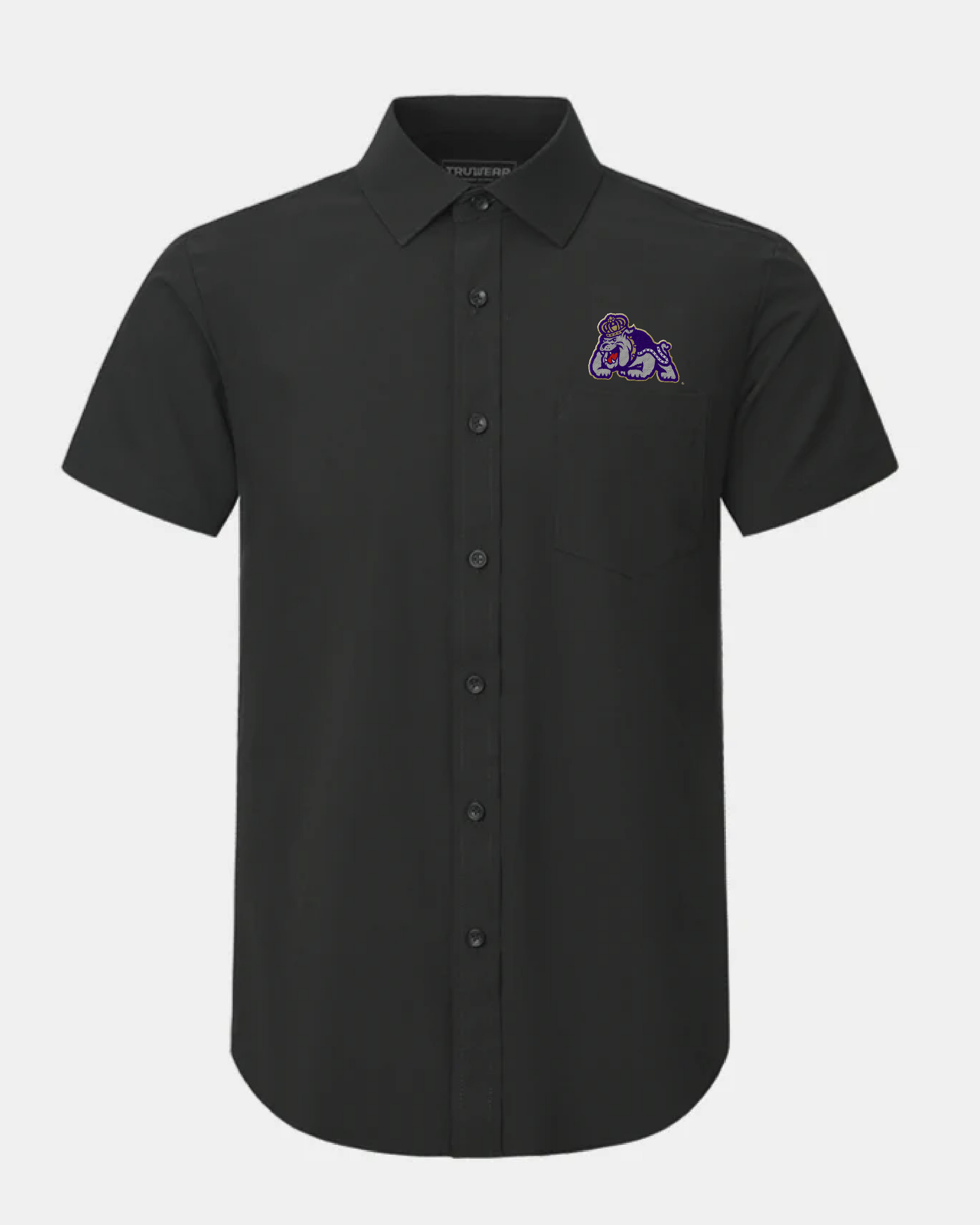 James Madison Phenom Classic Black Short Sleeve Dress Shirt