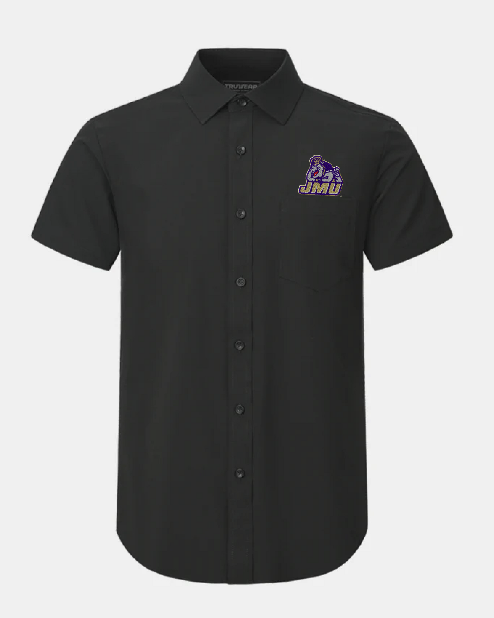 James Madison Phenom Classic Black Short Sleeve Dress Shirt