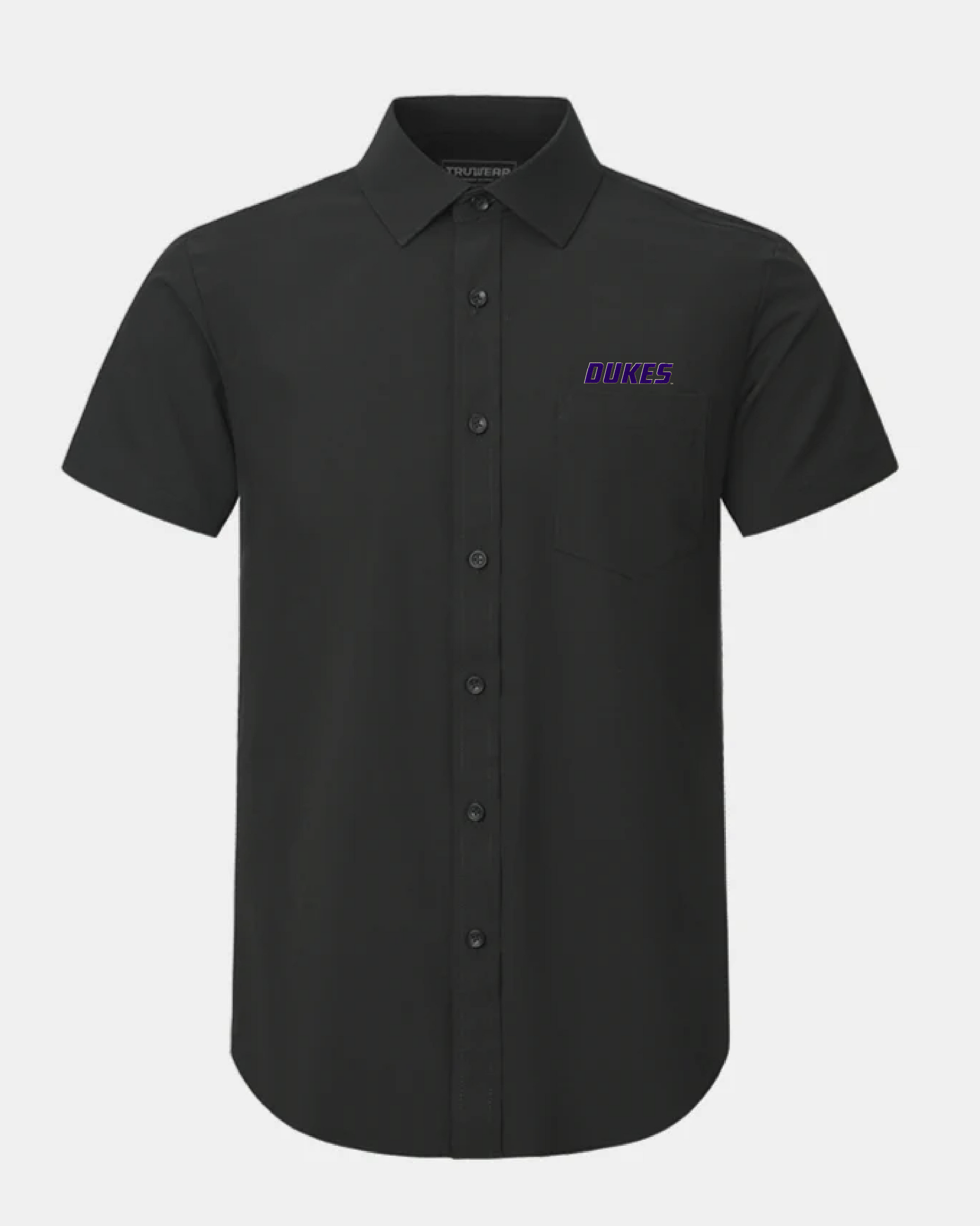 James Madison Phenom Classic Black Short Sleeve Dress Shirt