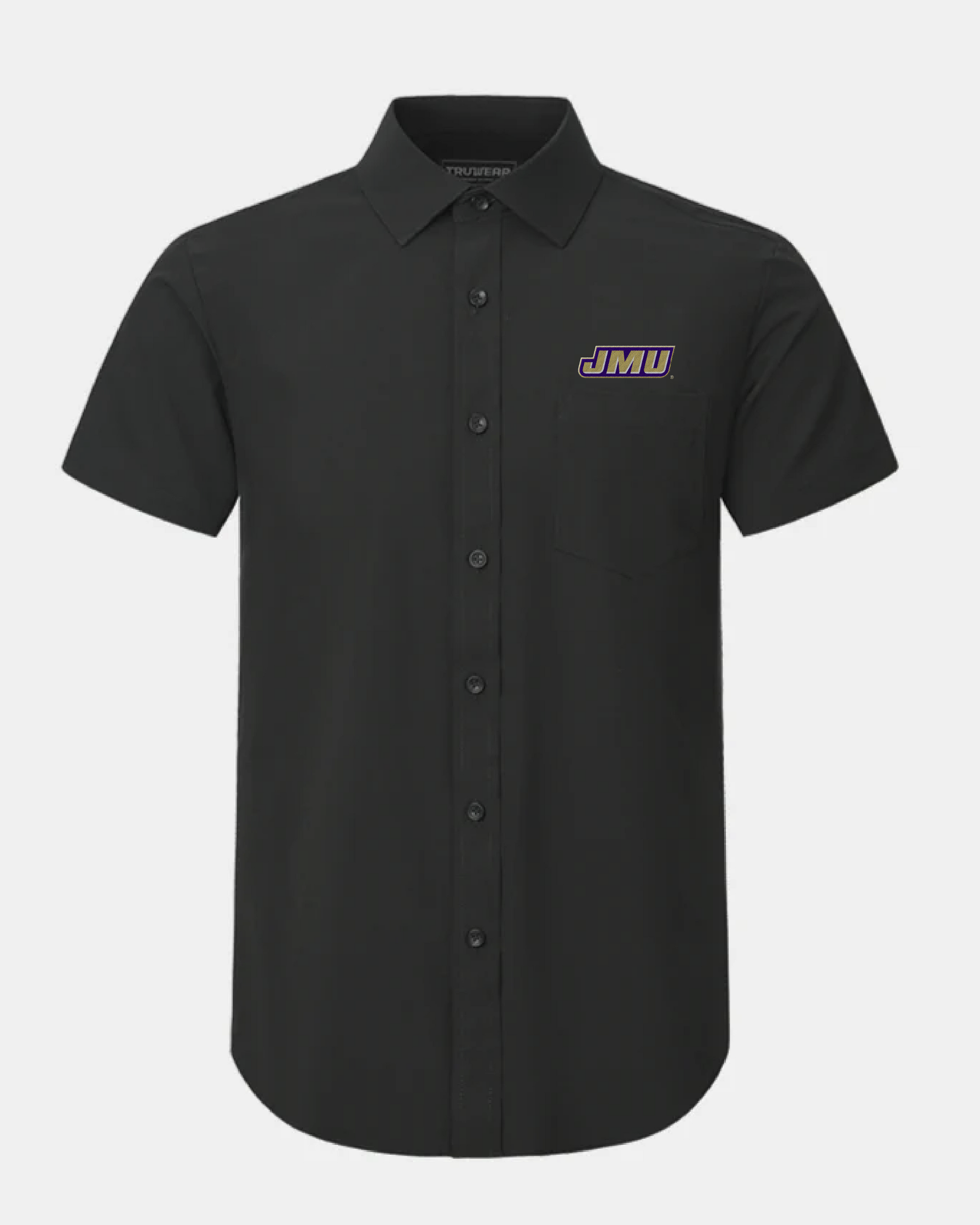 James Madison Phenom Classic Black Short Sleeve Dress Shirt