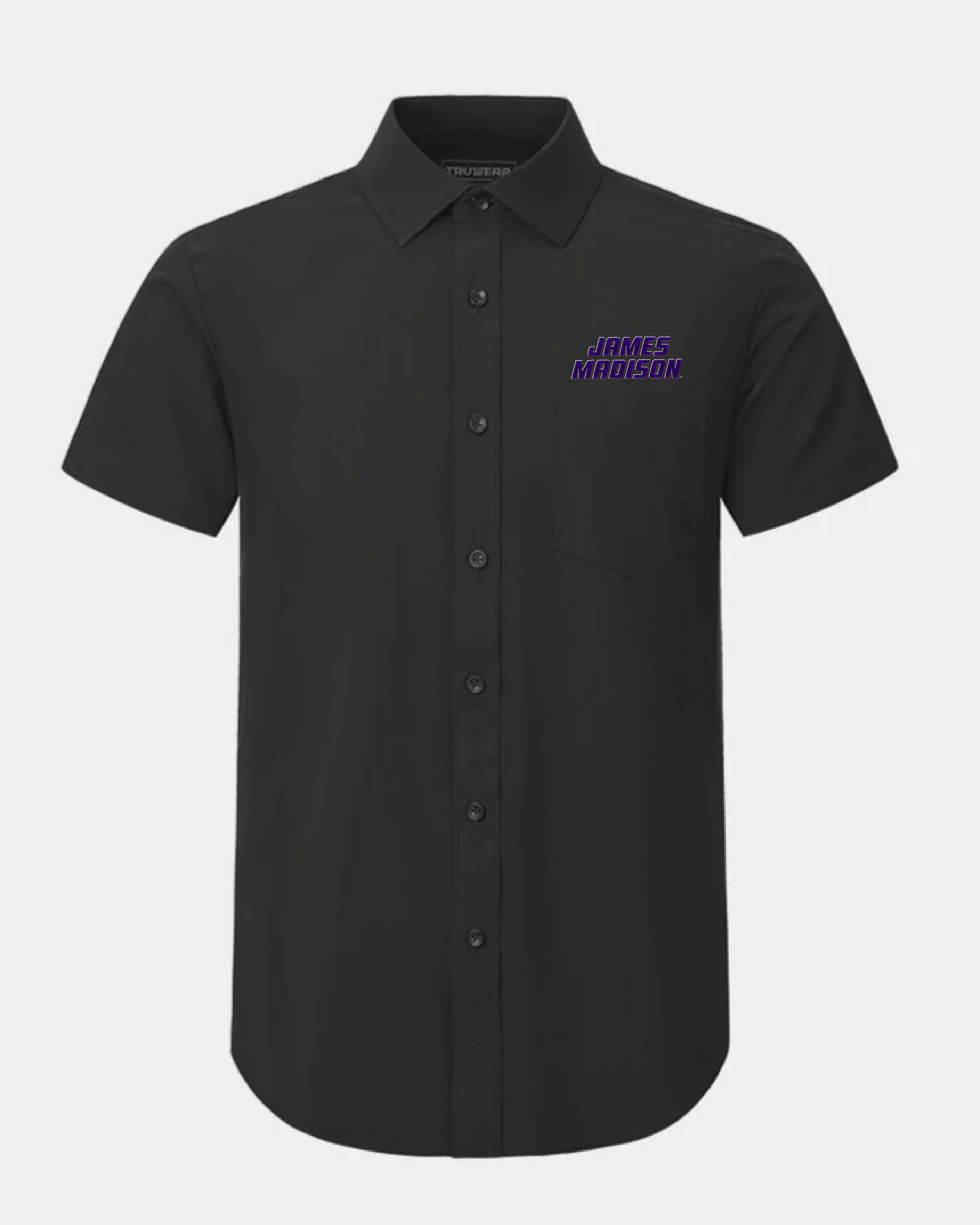 James Madison Phenom Classic Black Short Sleeve Dress Shirt