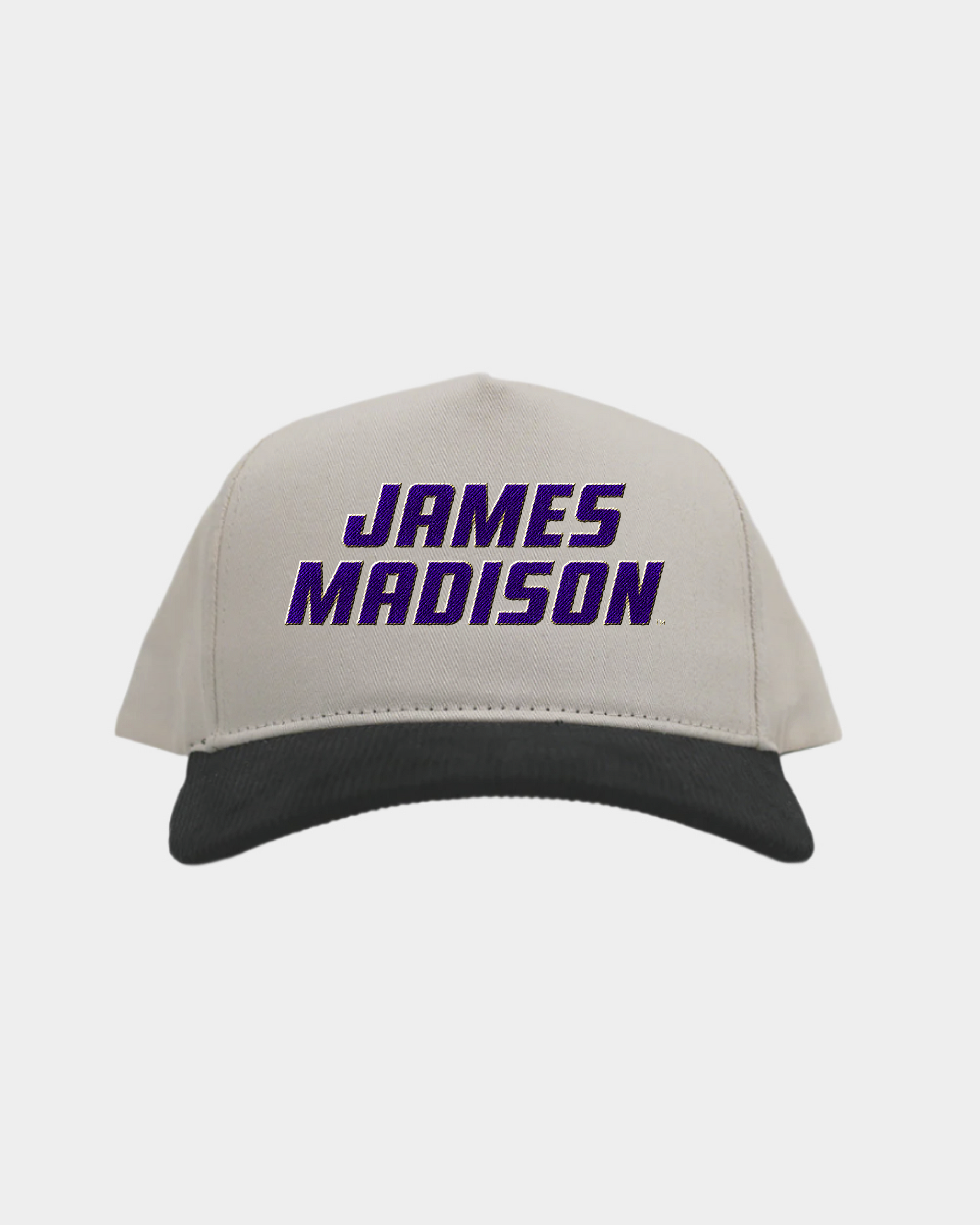 James Madison Cream Black Cord Brim Fade Hat