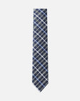Immortal Charcoal Powder Blue & Navy Striped Tie - Blue &