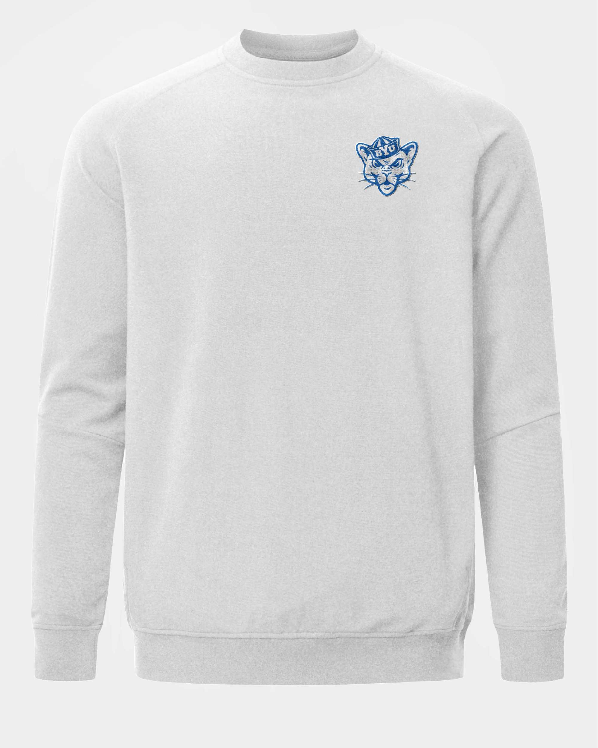 BYU Meridian Heather Grey Crewneck