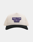 Tarleton State University Cream Black Cord Brim Fade Hat