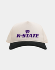 Kansas State Cream Black Cord Brim Fade Hat