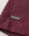 Crown Blade Polo Dark Cherry Tag