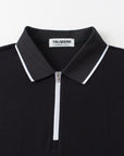 Vanguard Zip Polo Black
