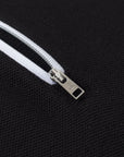 Vanguard Zip Polo Black Front Zipper
