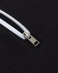 Vanguard Zip Polo Black Front Zipper