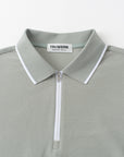 Vanguard Zip Polo Slate Green