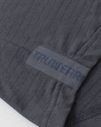 Hooded Cardinal Long Sleeve Charcoal Workout Shirt - Cardinal