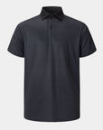 Elevation Polo Black Houndstooth - Black