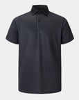 Elevation Polo Black Houndstooth - Black
