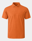 Elevation Peach Houndstooth Polo Front