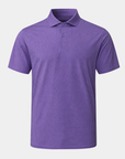 Elevation Fig Purple Houndstooth Polo Front