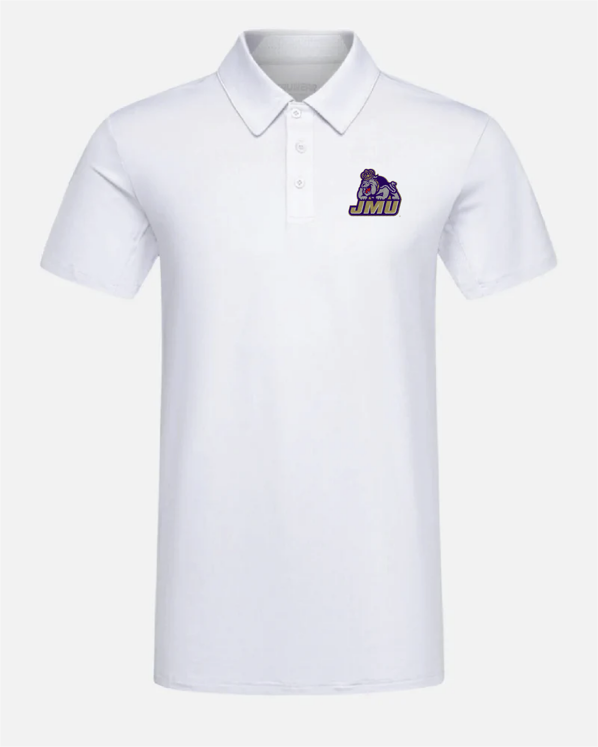 James Madison Crest 2.0 Light Grey Polo