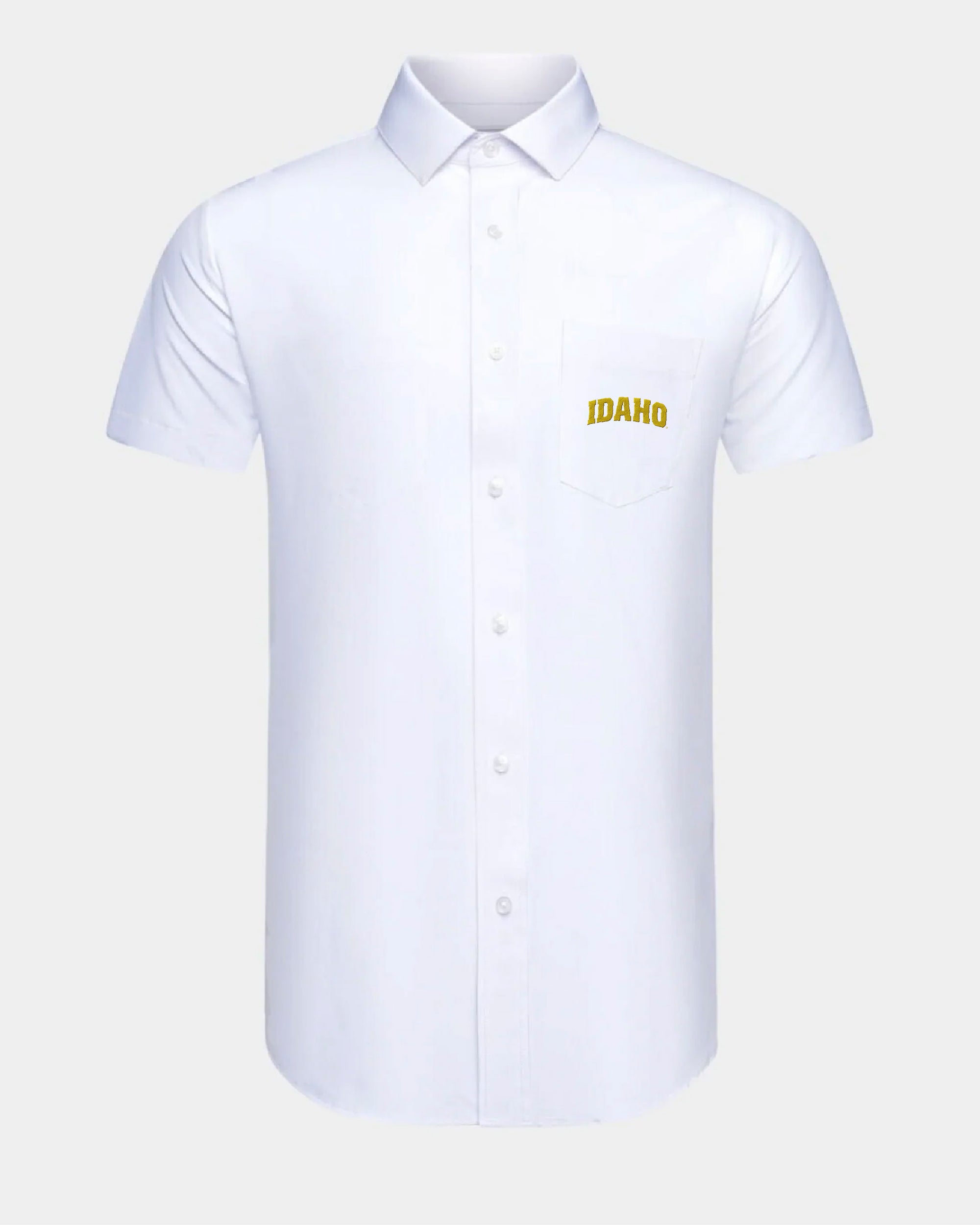 University of Idaho Phenom Classic White Short Sleeve Dress Shirt