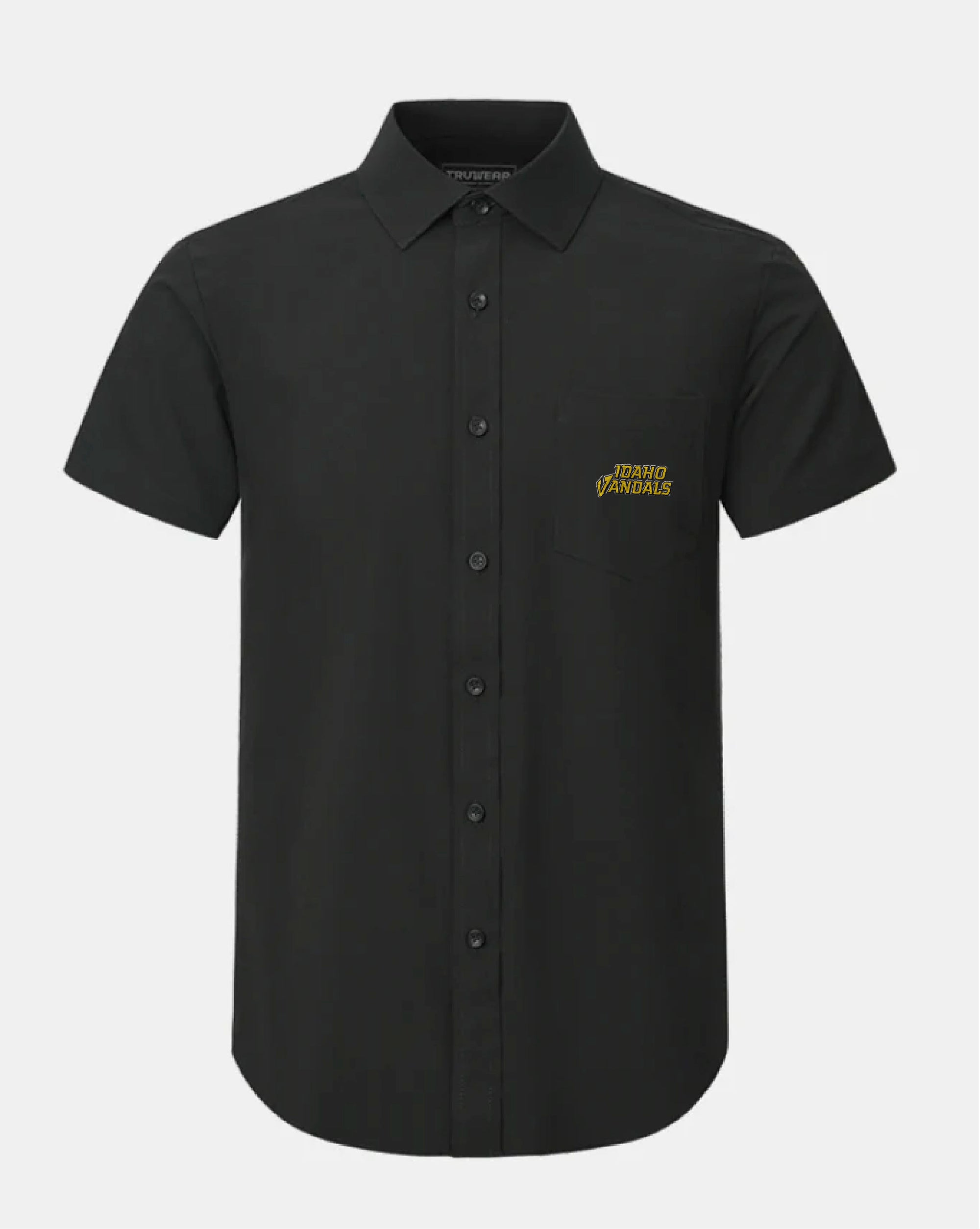 University of Idaho Phenom Classic Black Short Sleeve Dress Shirt