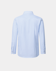 Phenom Professional Light Blue Striped Long Sleeve Men's Dress Shirt - Blue