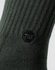 Paramount Dark Green Dress Socks - Green