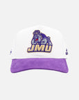 JMU Duke Dog White & Purple Cord Brim Hat