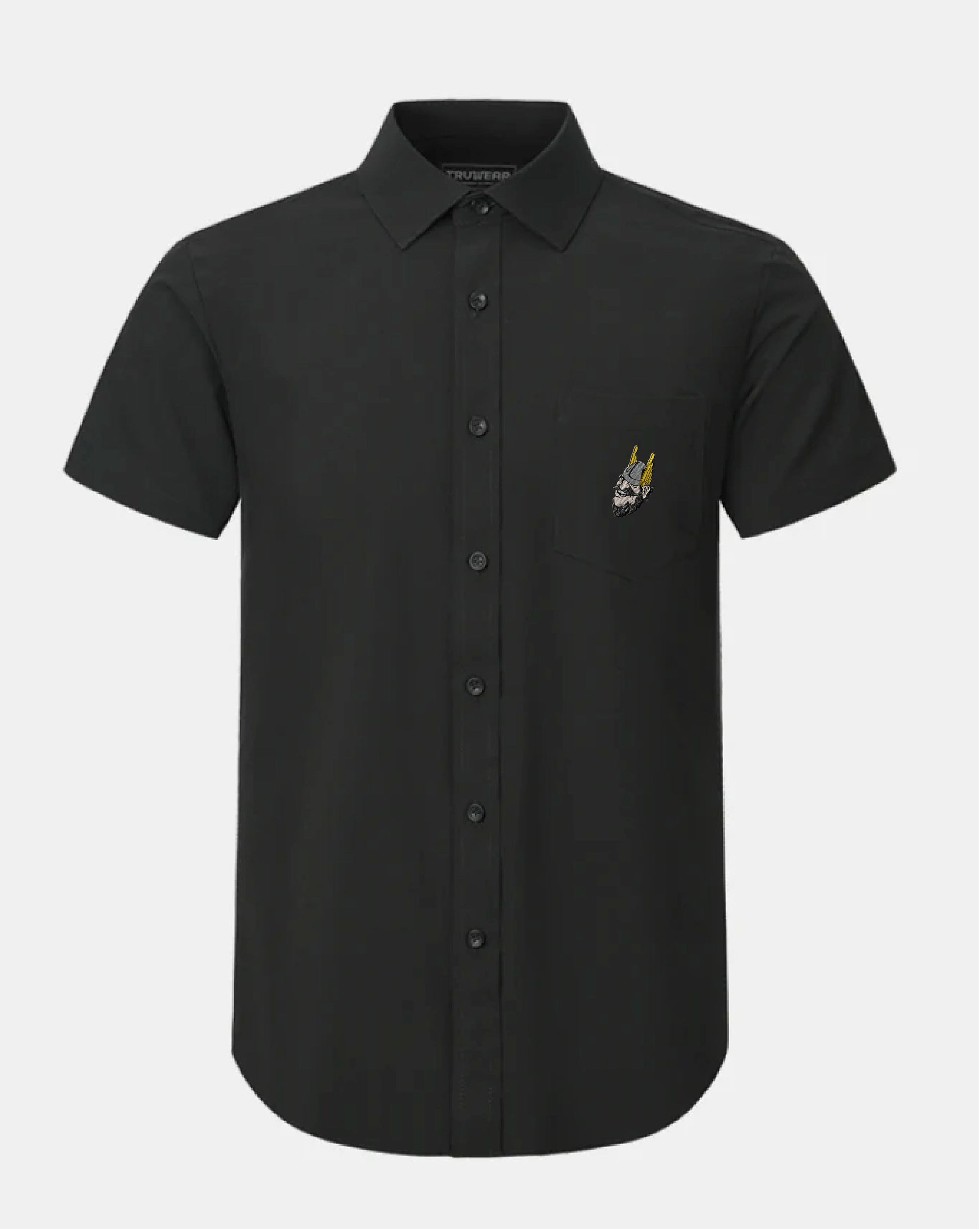 University of Idaho Phenom Classic Black Short Sleeve Dress Shirt
