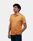 Elevation Peach Houndstooth Polo