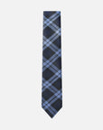 Immortal Powder Blue & Navy Plaid Tie - Blue &