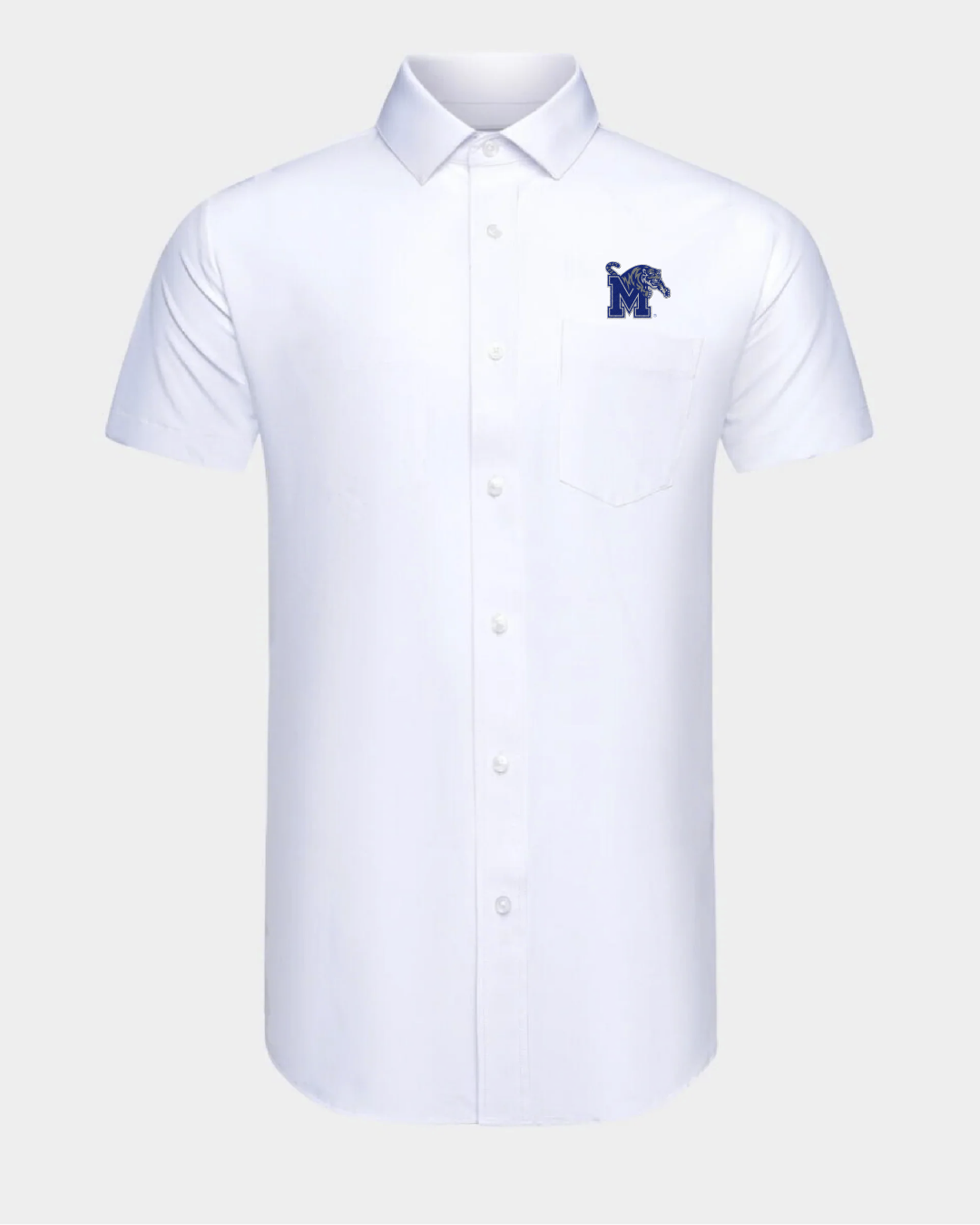Memphis University Phenom Classic White Short Sleeve Dress Shirt