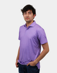 Elevation Fig Purple Houndstooth Polo
