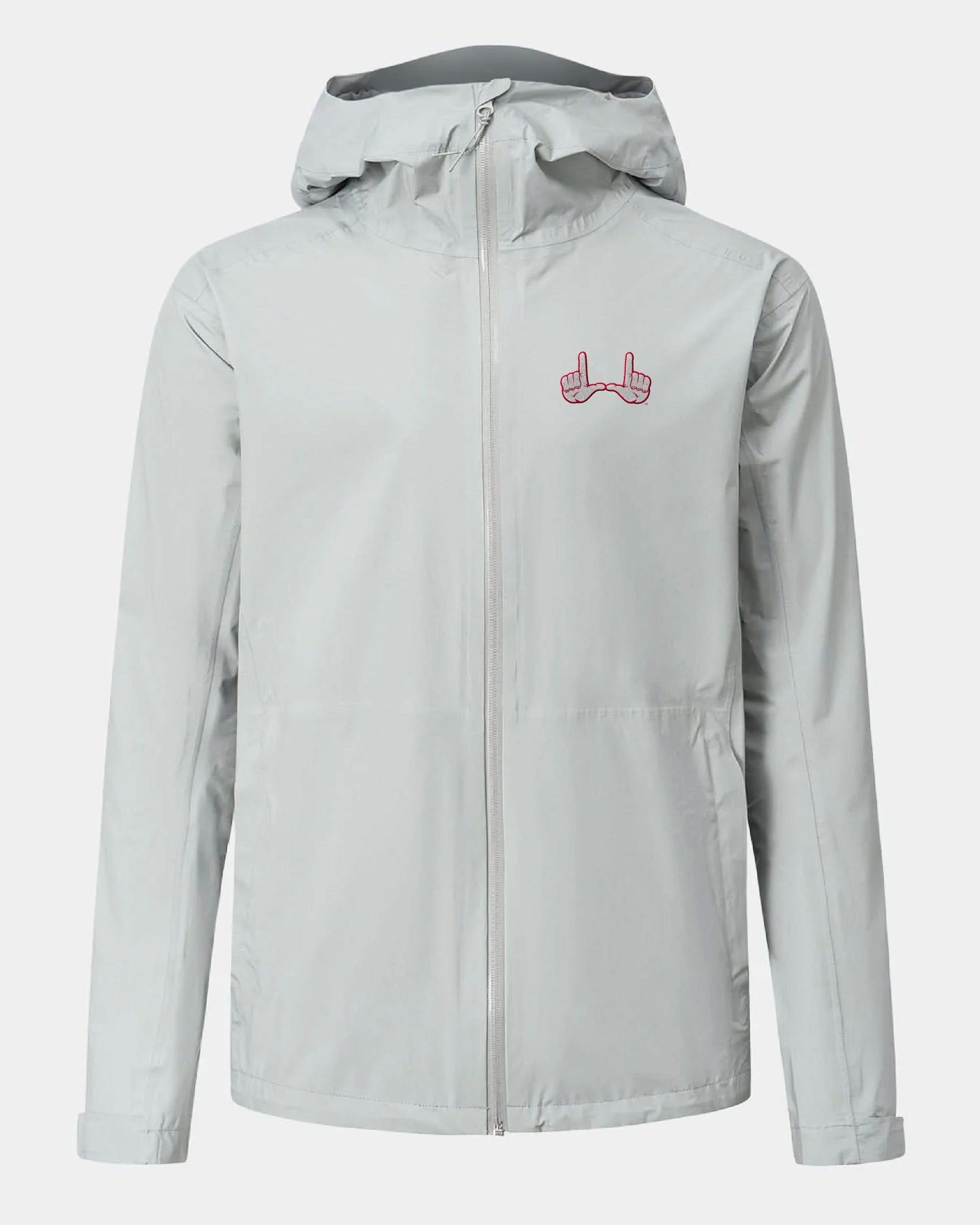 UofU Voyage Rain Jacket Light Grey