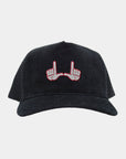 UofU Black Full Cord Fade Hat