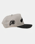 Fade Hat Natural and Houndstooth Utes Arch