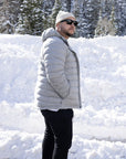 Quest Down Jacket Light Grey - Grey