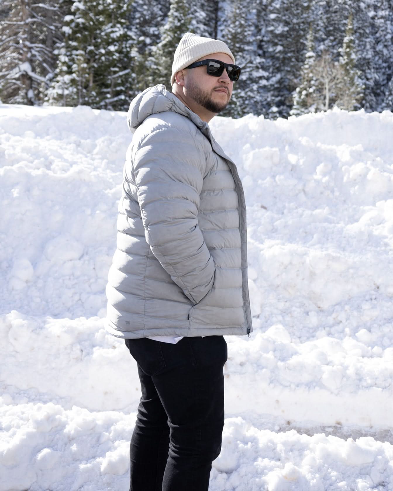 Quest Down Jacket Light Grey