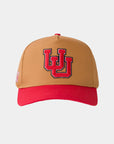 UofU Fade Hat Tan Red