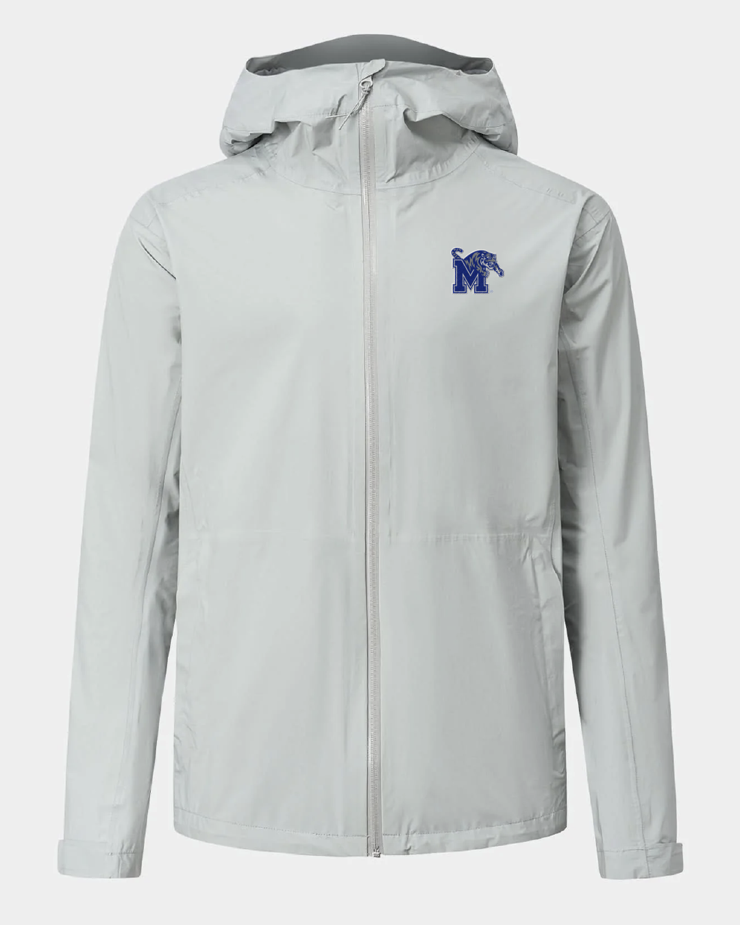 Memphis University Voyage Rain Jacket Light Grey
