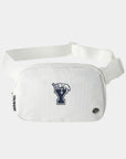 BYU Static White Crossbody